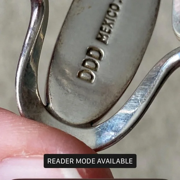 DDD Silver and Amber Ring - Picture 3 of 5